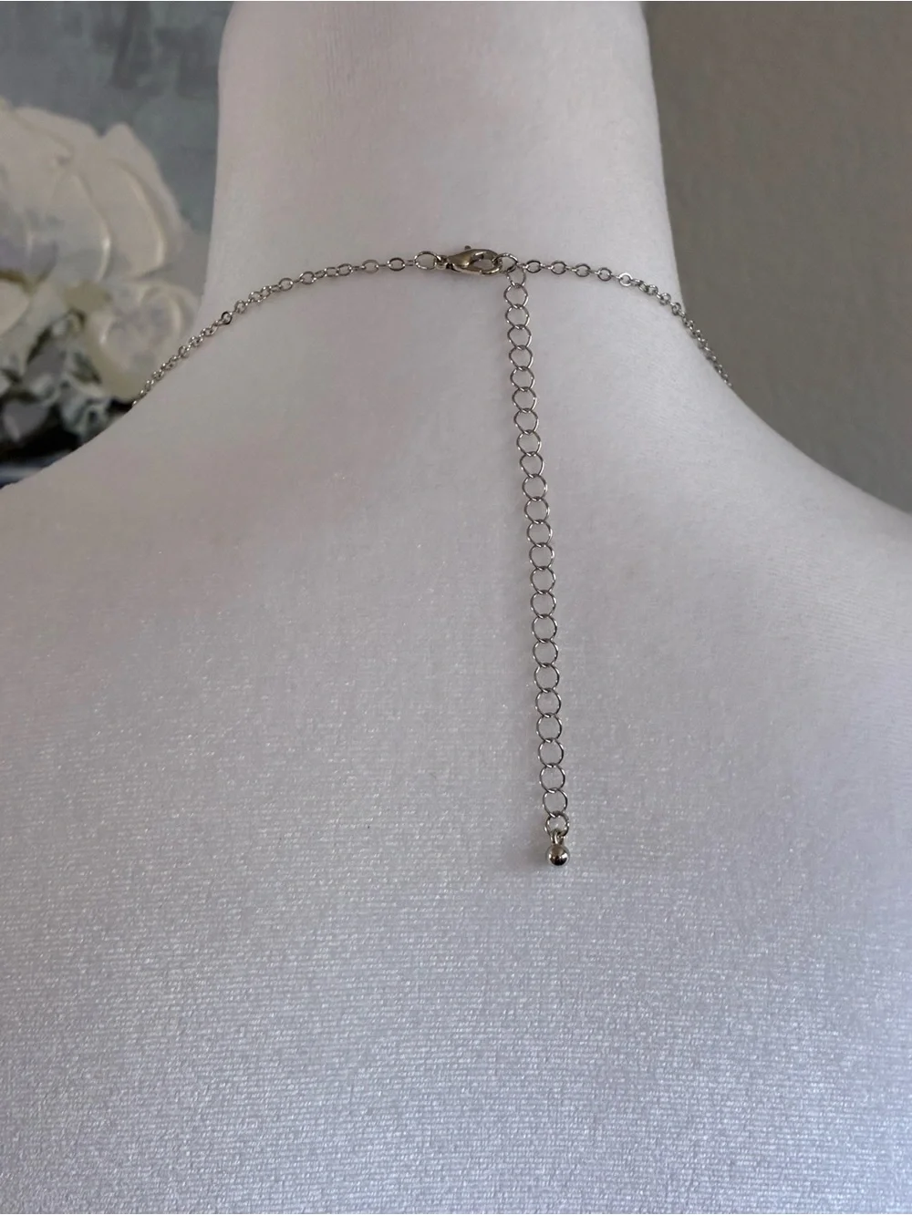 Silver Pearl Draped Head Chain - Women's Boho Hair Jewelry